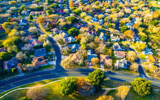 aerial photo of austin neighborhood