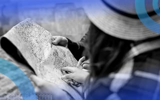 Person looking at map