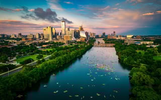 aerial view of Austin, Texas