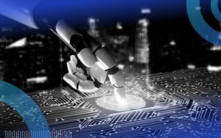 A robotic hand installs a microchip