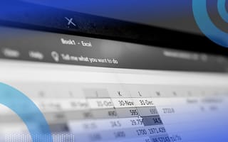 Excel open on a laptop