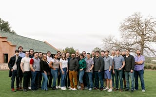 The TestFit team together at a company offsite event