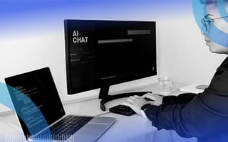 Developer writing code for AI chat application
