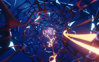 A web expanding into infinity