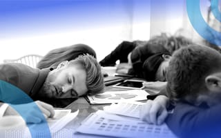 Employees napping at their desks..