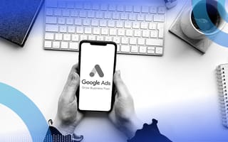 Google Ads logo on a smart phone.