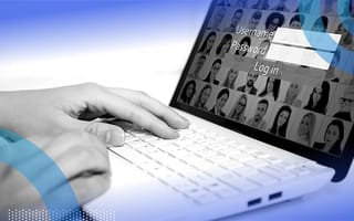 A computer and social media. Companies must take steps to keep their social media accounts safe from hackers.