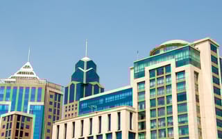 A photo of buildings in Bangalore, India