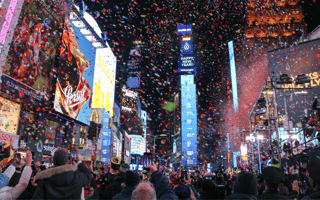 New York’s Times Square on New Year’s Eve