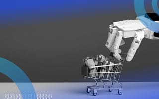 Why Consumers Don’t Trust AI-Driven Recommendations Robot hand pushing a shopping cart with presents