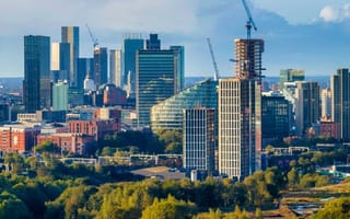 A view of the Manchester skyline.