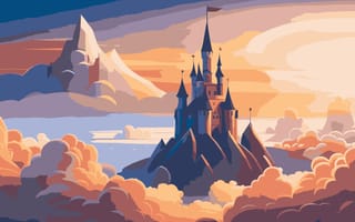 A castle in the clouds.