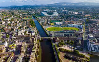 Aerial view of Dublin
