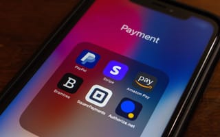 A smart phone with a number of financial apps.