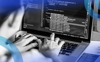 Developer writing Java code