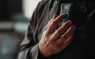 person using halo bodycam