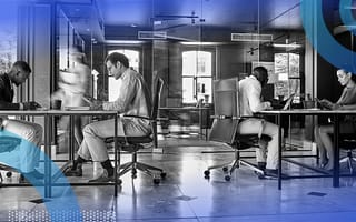 A group of people working in an office