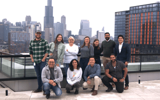 The Celadyne team poses together for a photo.