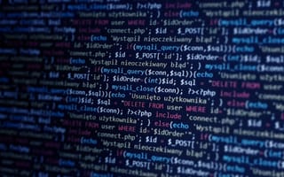 software code on a computer screen