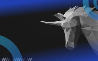 A 3D paper image of a unicorn’s profile.