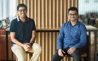 Nanonets founders Sarthak Jain and Prathamesh Juvatkar are pictured.