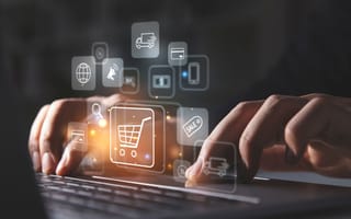 Person makes an online purchase.