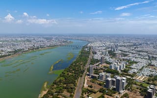 Arial photo of Surat.
