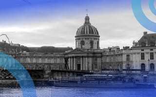 The view of the French National Academy of Sciences from the Seine River