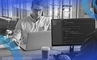 Two developers coding in javascript