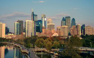 Photo of Philadelphia skyline.