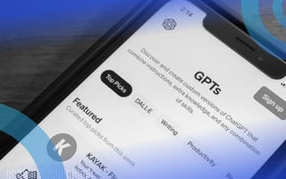 Why Custom GPTs Are a Superpower for Tech-Challenged Entrepreneurs A phone screen is displaying a menu of custom GPTs.