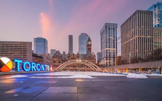 Cityscape of Downtown Toronto.