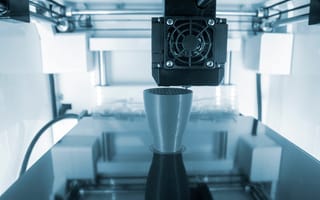 3D printer work up close