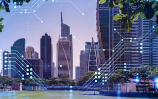 digital Singapore cityscape