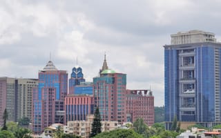 Bengaluru skyline.