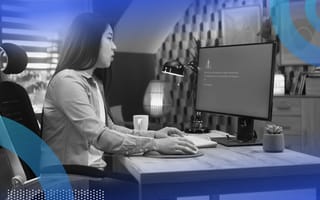 Developer resolving an error on their computer