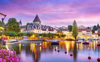 Geneva at sunrise