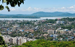 Guwahati city and coastline