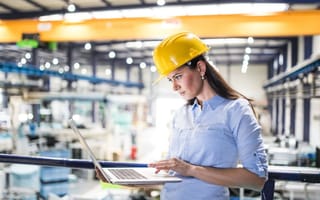 worker on factory floor