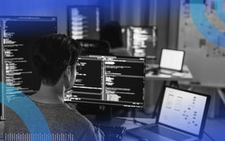 Developer working on a product