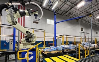 Interior view of Chewy distribution center