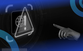 A hand points at an anomaly warning icon