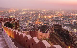 A view of the Jaipur skyline.