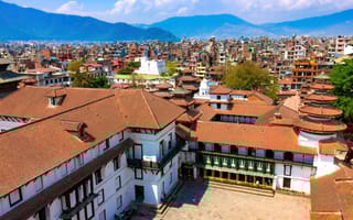 Aerial view o Baddi, India