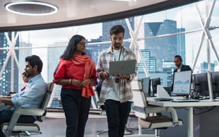 Software developers in office.