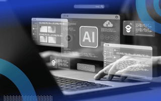 Developer using an AI coding assistant