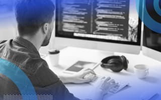 Developer writing TypeScript code