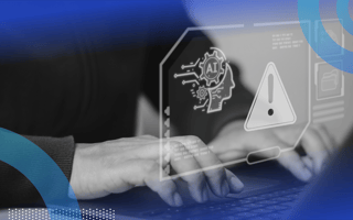 AI tool causing an error while person is on laptop