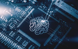 Stamp of a brain on hardware technology.