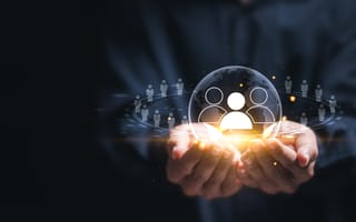 Graphic symbolizing customer retention.